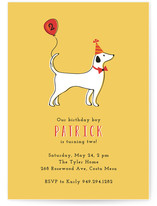 Party Pup Children's Birthday Party Invitations