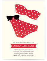 Polka Dot Swim Children's Birthday Party Invitations
