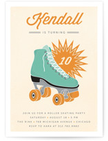 Retro Skate Children's Birthday Party Invitations