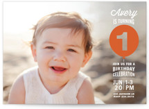 Stacked Balloon Children's Birthday Party Invitations