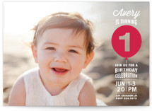 Stacked Balloon Children's Birthday Party Invitations