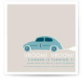 Vroom Vroom Car Children's Birthday Party Invitations