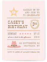 Yeehaw Children's Birthday Party Invitations
