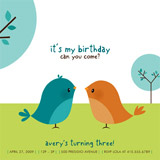 Happy Birdie to you Children's Birthday Party Invitations
