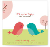 Happy Birdie to you Children's Birthday Party Invitations