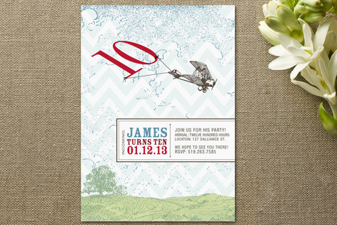 Incoming: 10th Birthday! Children's Birthday Party Invitations