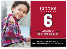 Rumble Children's Birthday Party Invitations
