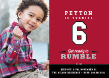 Rumble Children's Birthday Party Invitations