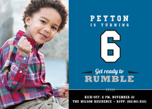Rumble Children's Birthday Party Invitations