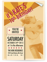 Concert Poster Children's Birthday Party Invitations