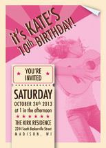 Concert Poster Children's Birthday Party Invitations