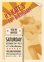 Concert Poster Children's Birthday Party Invitations