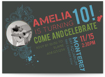 Our Rockstar Children's Birthday Party Invitations