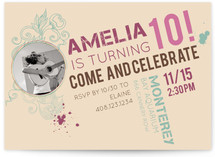 Our Rockstar Children's Birthday Party Invitations