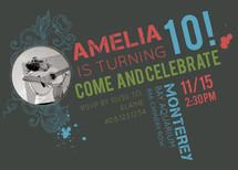 Our Rockstar Children's Birthday Party Invitations