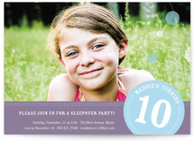 Round We Go Girl Children's Birthday Party Invitations