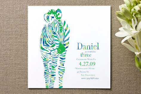 Little Z Children's Birthday Party Invitations
