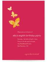 Monarch Flutter Children's Birthday Party Invitations