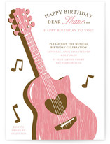 musical Children's Birthday Party Invitations