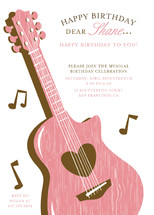 Musical Birthday Party Invitations