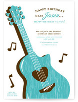 musical Children's Birthday Party Invitations