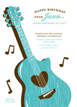 Musical Birthday Party Invitations