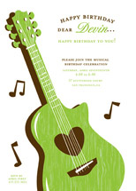Musical Birthday Party Invitations