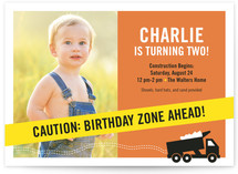 The Big Dig Children's Birthday Party Invitations