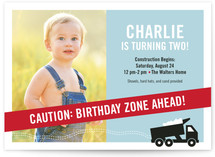 The Big Dig Children's Birthday Party Invitations