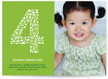 A "Green" Party Children's Birthday Party Invitations