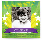 Rock Out and Party On Children's Birthday Party Invitations