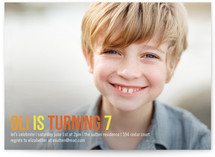 Birthday Type Children's Birthday Party Invitations