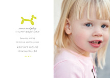 Balloon Fido Children's Birthday Party Invitations