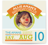 Cutest Show On Earth Children's Birthday Party Invitations
