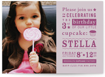 Littlest Cupcake Children's Birthday Party Invitations