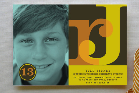 Serif-ly Children's Birthday Party Invitations