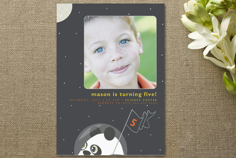 Intergalactic Children's Birthday Party Invitations
