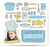 Le Petit Chef Children's Birthday Party Invitations