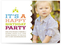 Circus Tent Children's Birthday Party Invitations