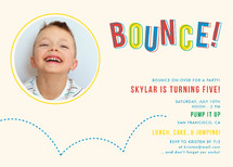 Bouncy Birthday Children's Birthday Party Invitations