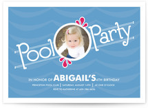 Pool Party Children's Birthday Party Invitations