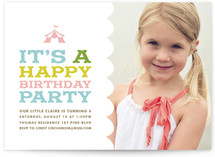Circus Tent Children's Birthday Party Invitations