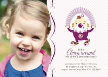 Clowning Around! Children's Birthday Party Invitations