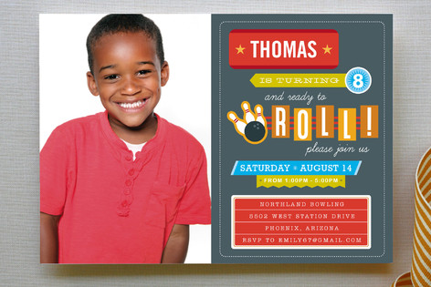 Ready to Roll! Children's Birthday Party Invitations