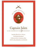 a pirate's life Children's Birthday Party Invitations