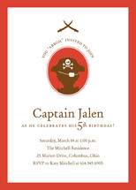 a pirate's life Children's Birthday Party Invitations