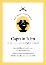a pirate's life Children's Birthday Party Invitations