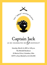 a pirate's life Children's Birthday Party Invitations