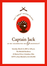 a pirate's life Children's Birthday Party Invitations