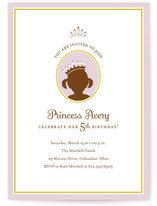princess Children's Birthday Party Invitations